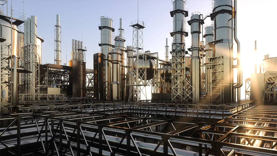 Oil refinery plant
